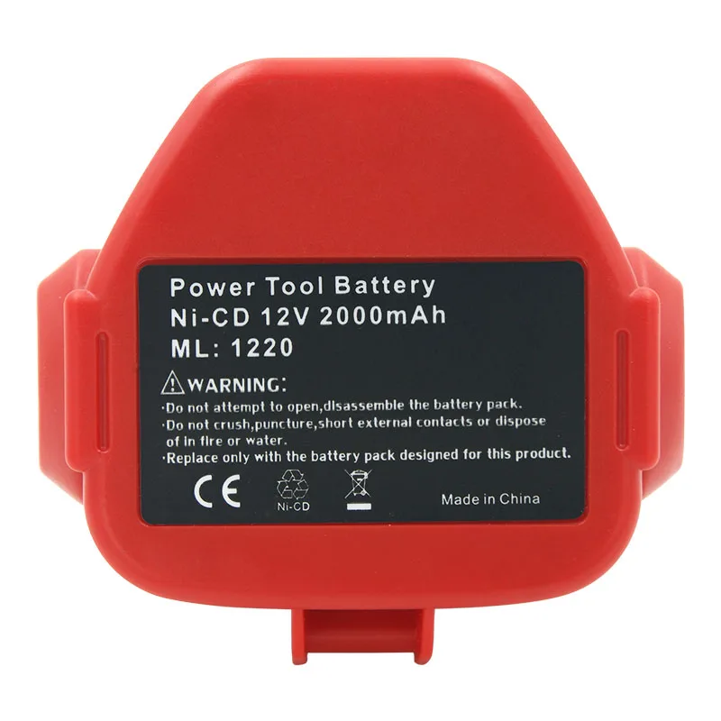 PA12 1220 1222 1234 12V 2000mAh Ni-Cd Rechargeable Battery for Makita 6270D 6271D 6227D 6317D 8270D 8413D 4331D DA312D 1233 1235 - купить по
