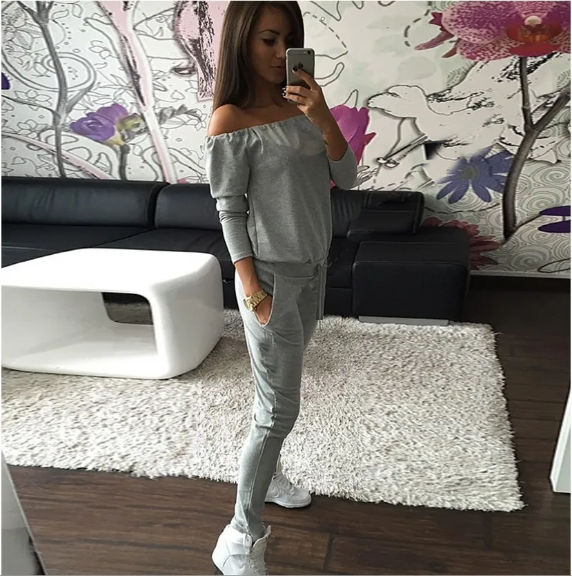 Новый женский спортивный костюм на плечо и для отдыха|Спортивные костюмы| |