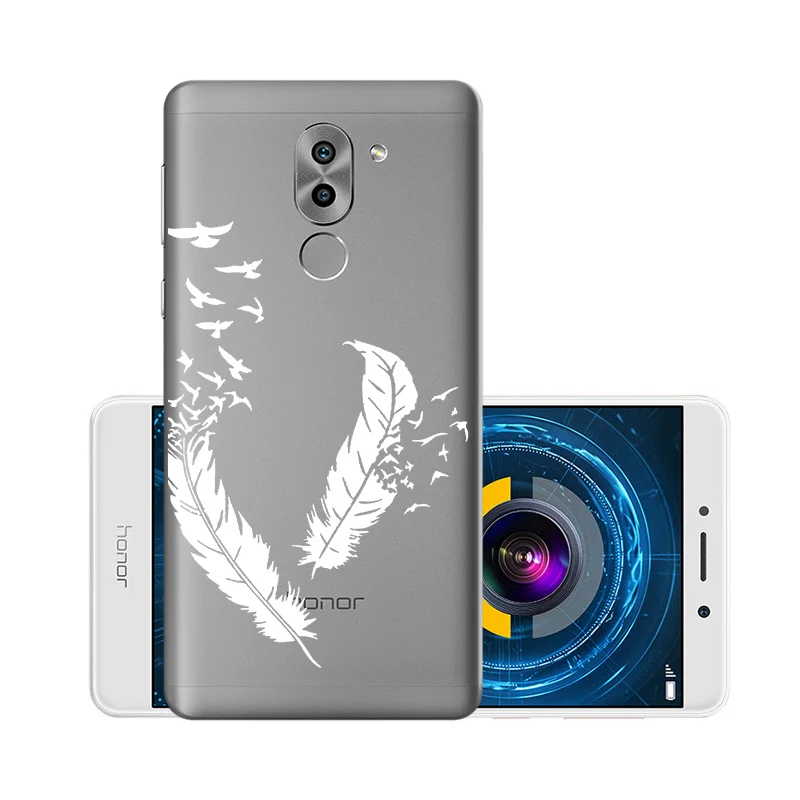 W032 Мягкий чехол из ТПУ, чехлы для huawei Honor 6X, силиконовый прозрачный чехол для huawei GR5, BLL-L21 BLN-AL10 Honor6X mate 9 Lite - Цвет: W032