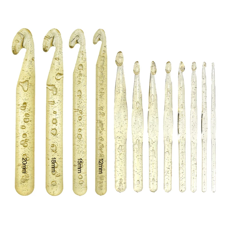 12 шт. огромные крючки для вязания спицы набор швейных инструментов шарфа шаль