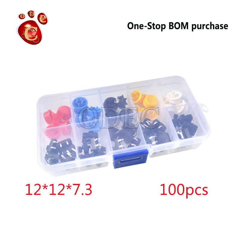 

Tap the switch button 12*12*7.3 switch button box 100 pieces