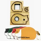 Новинка 3 шт. резак для изготовления кожаных штампов, японское стальное лезвие, штампованный стальной пробойник, Мини Милая кошка, мешочек для монет, режущая форма для кожаных изделий