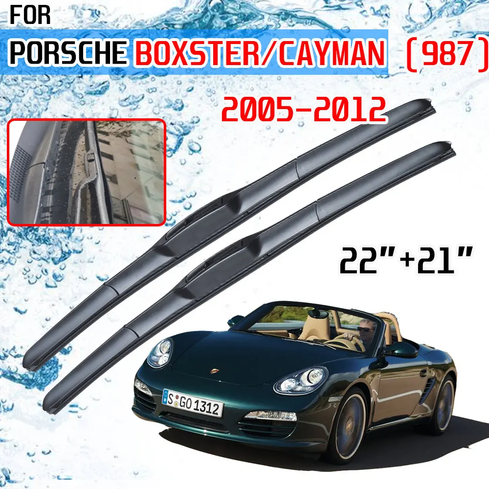 Щетки стеклоочистителя лобового стекла для Porsche Boxster Cayman 987 987C 2005 2006 2007 2008 2009 2010 2011