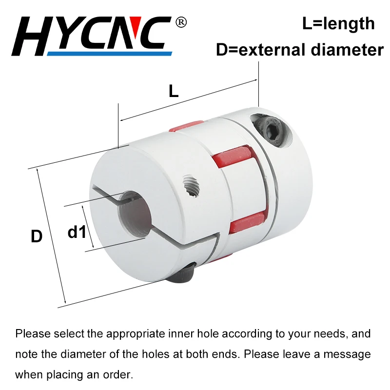 D30 L40 CNC Claw Гибкая соединительная муфта Spider Torx Clamp Coupler внутреннее отверстие 6 мм-16