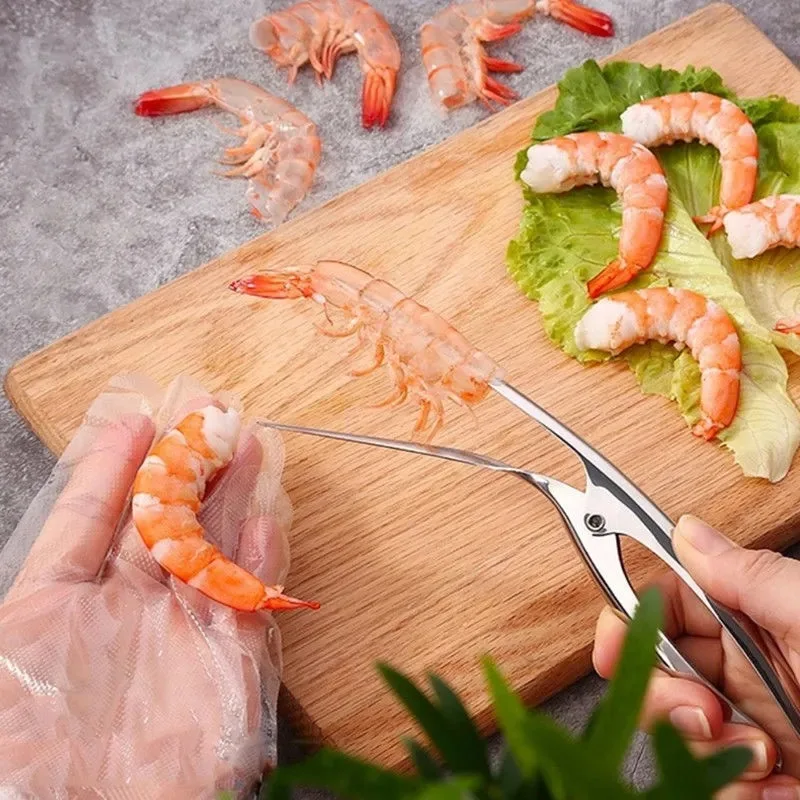 

Shrimp Peeler Kitchen Appliances Portable Stainless Steel Shrimp Deveiner Lobster Practical Kitchen Supplies Fishing Knife Tools