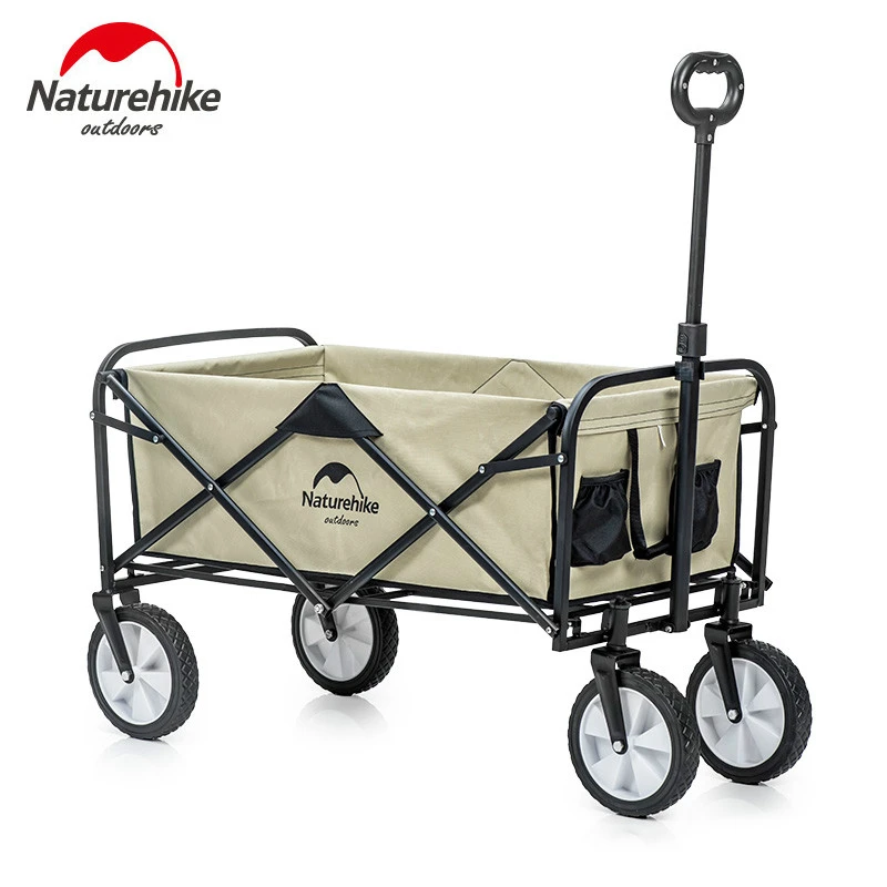 

Naturehike Foldable Luggage Trolley Shopping Trolley Portable Pull-Cart Camping Cart Camp Trailer Picnic Cart Adjustable Length