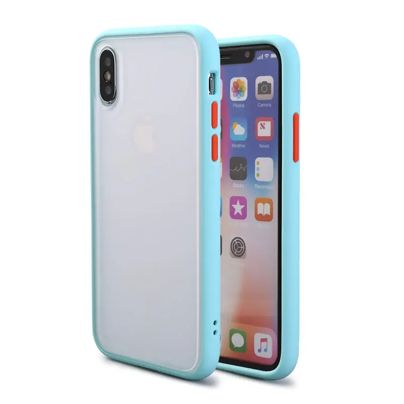 Защитный противоударный чехол для телефона iphone XR XS Max X XS 7 8 11 6 6S Plus Прозрачный матовый жесткий чехол для телефона защитный чехол