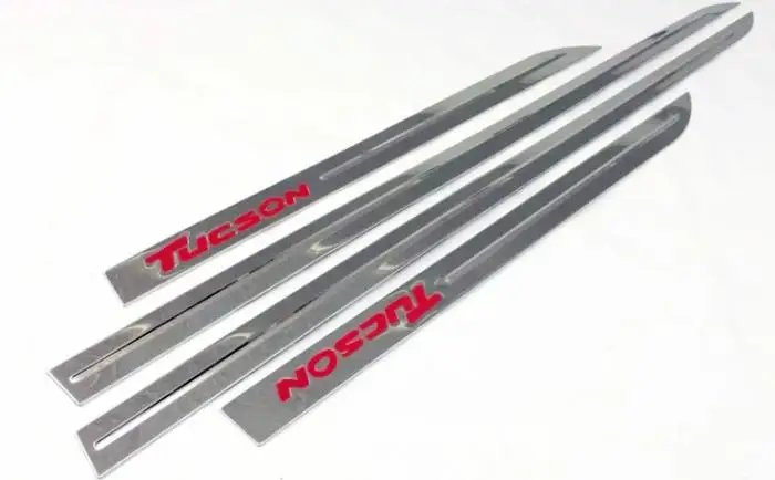 Хромированная подкладка боковой двери отделка корпуса молдинг ободка Стайлинг