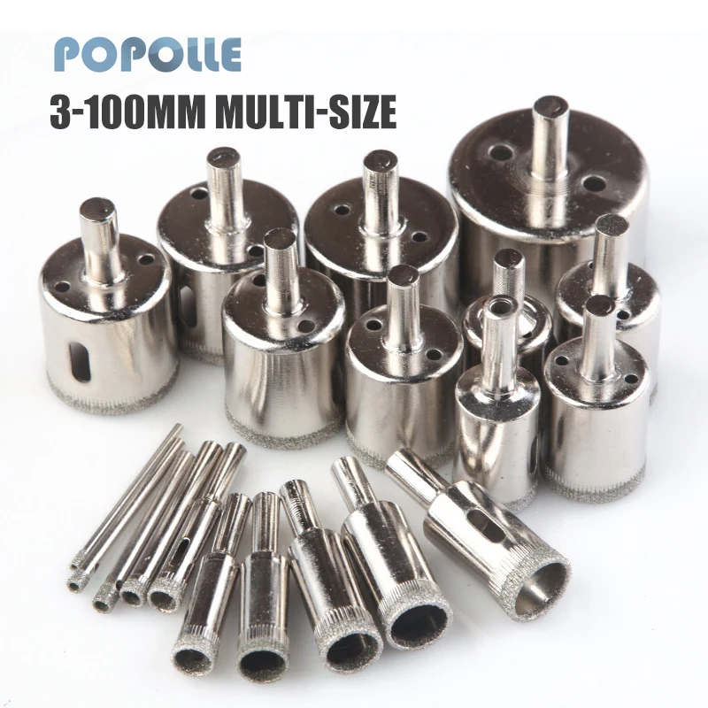 7/16PCS Diamond Coated Hole Saw Drill Bit 3mm-100mm HSS Marble Hole Opener, Used for Ceramic Tile Ceramic Glass Drill Bit
7/16PCS Diamond Coated Hole Saw Drill Bit 3mm-100mm HSS Marble Hole Opener, Used for Ceramic Tile Ceramic Glass Drill Bit