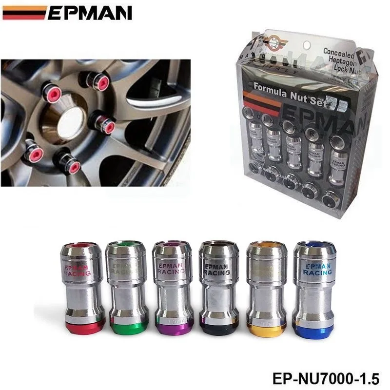 M12 X1.5 Or M12 X1.25 AUTHENTIC EPMAN ACORN RIM Racing Lug Wheel Nuts Screw 20PCS CAR For Toyota FOR VOLK EP-NU7000