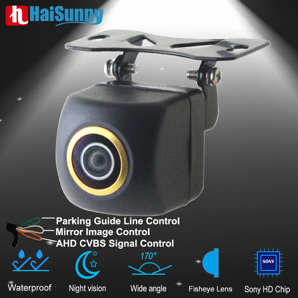 170° Fisheye Lens Sony Full HD AHD CVBS Night Vision Waterproof Vehicle Rear View Reverse Camera Black Car Camera 170° Fisheye Lens Sony Full HD AHD CVBS Night Vision Waterproof Vehicle Rear View Reverse Camera Black Car Camera