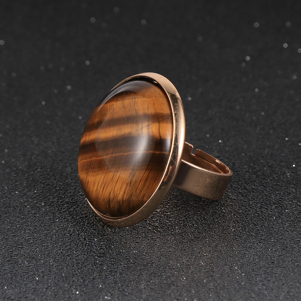 Женские и мужские бирюзовые кольца с драгоценными камнями из натурального камня