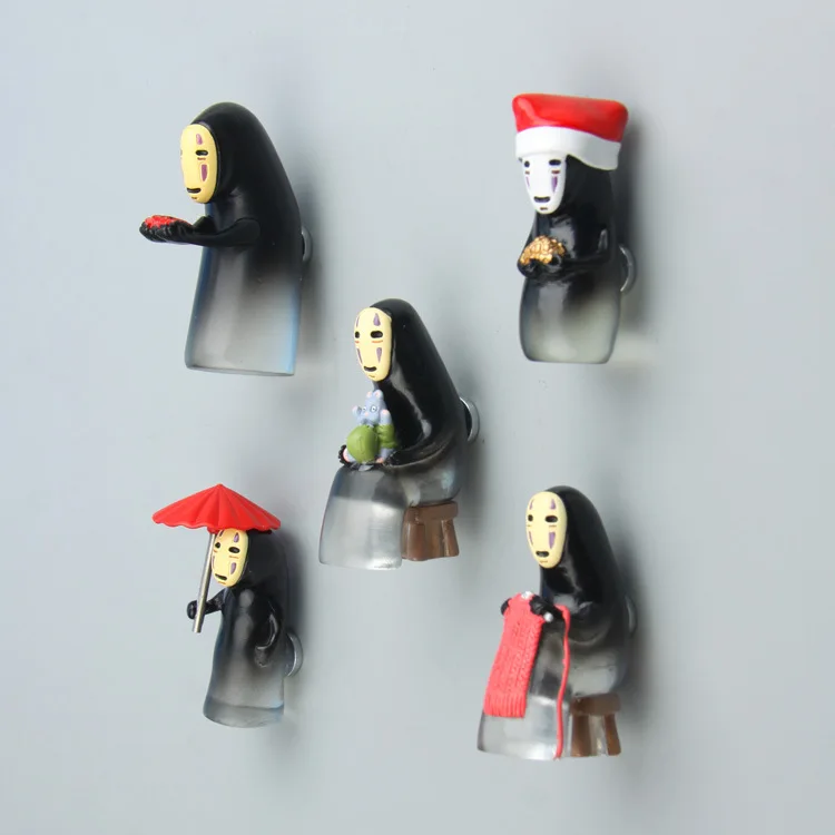 Креативные черные магниты на холодильник без лица Хаяо Миядзаки Классические