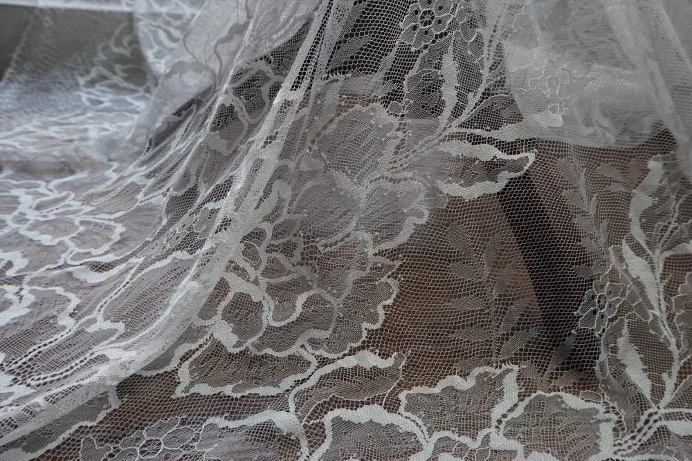 Большие цветочные ресницы chantilly lace длиной 3 метра! Новое поступление, кружевное свадебное кружевное платье для невесты, модный стиль