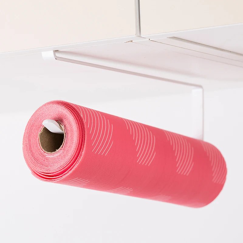

Metal Kitchen Tissue Holder Hanging Toilet Roll Paper Holder Towel Rack Kitchen Bathroom Cabinet Door Hook Holder Organizer