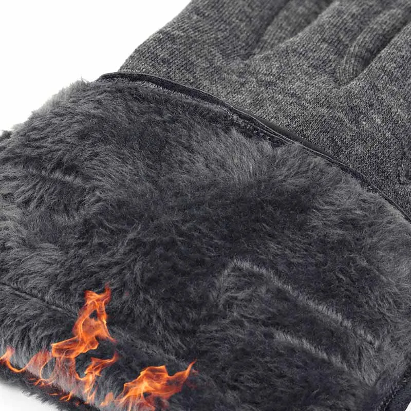 

1 Pair Men Autumn Winter Outdoor Sports Riding Gloves Keep Warm Thermal Cycling Gloves Touch Screen Gloves Sports Mittens