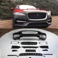 frp upainted front bumper racing grills car body kit for jaguar f pace low to high version 2017