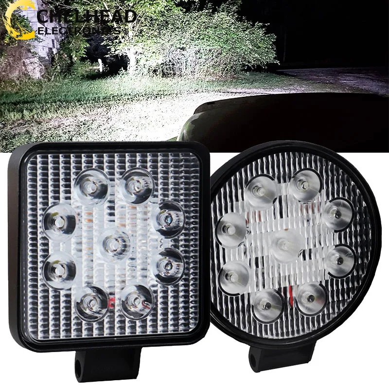 27 Вт Автомобильный светодиодный рабочий светильник бар 12 в свет 6000K DRL Авто