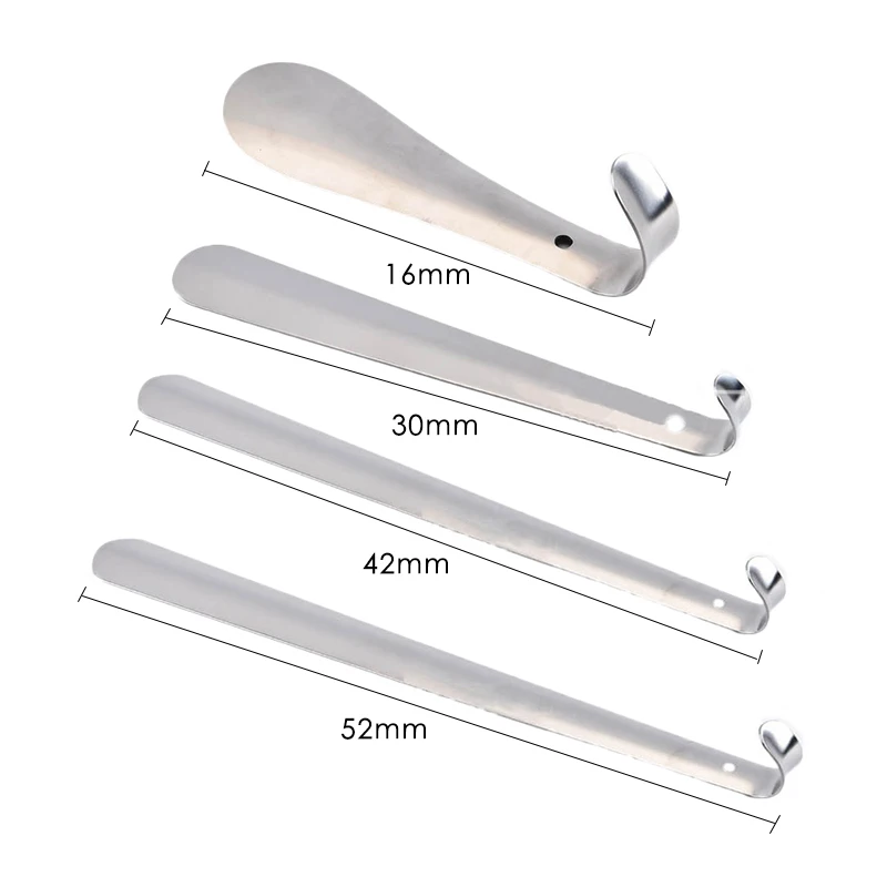 Женский обувной рожок из нержавеющей стали металлический для обуви с ручкой 25