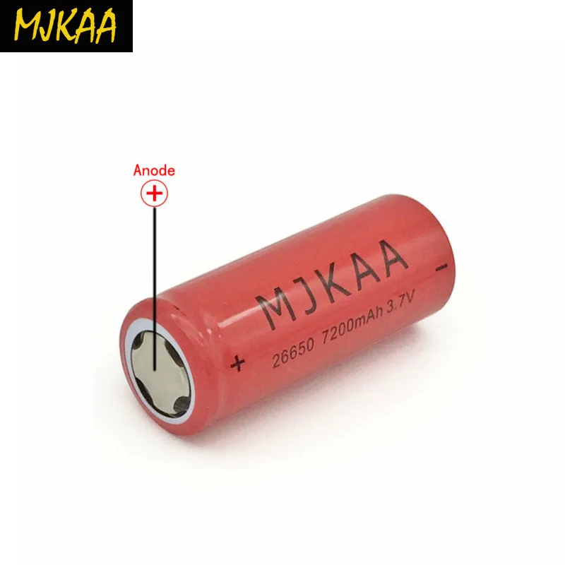 MJKAA 3 7 V 26650 7200mAh аккумуляторная батарея большой емкости литий-ионный для