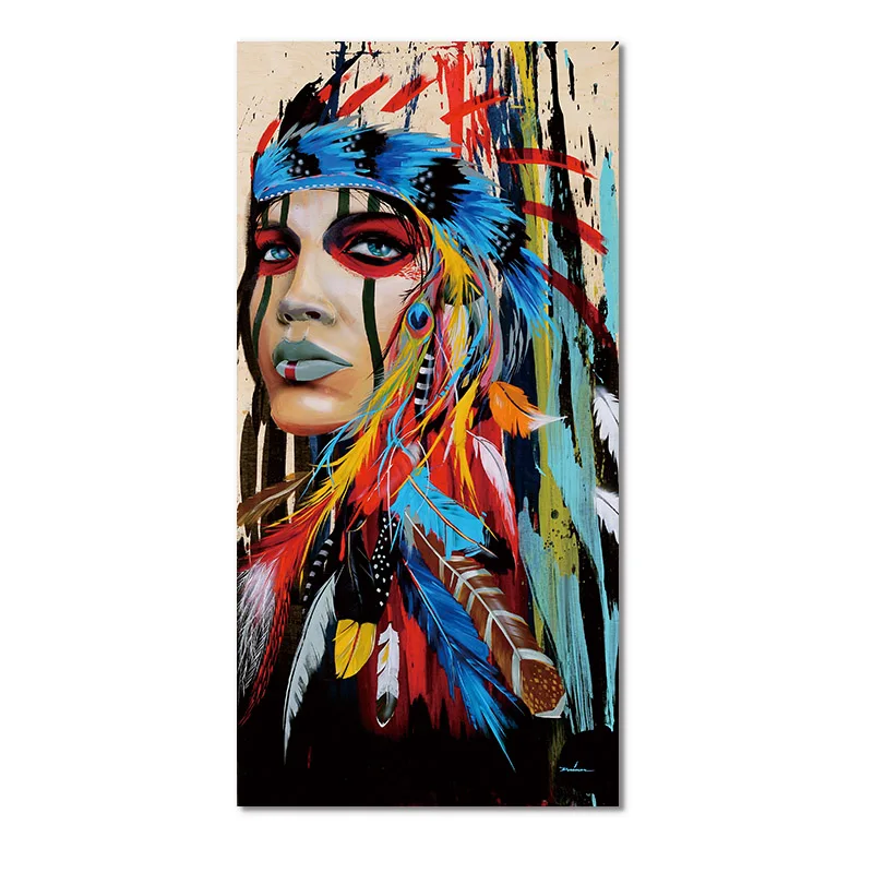 Картина на холсте современный настенный плакат принты красочные женские картины