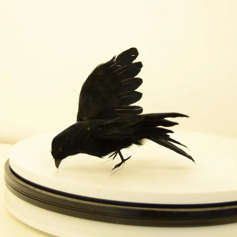 

Simulation Plastic Black Crow Prop Halloween Cosplay Raven Prop Artificial Bird Hunt Decoy Home Garden Ghost Festival Decoration