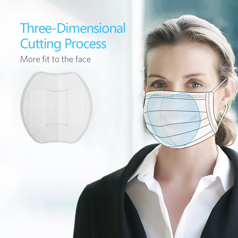 Одноразовые маски фильтр Pad 3 слоя дышащая внутренняя Замена Защитная Прокладка