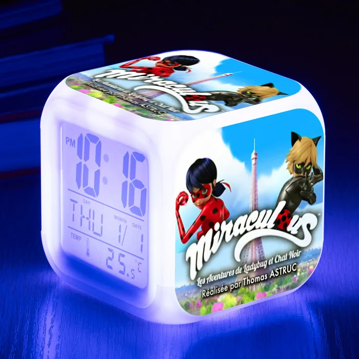 10 Girls Boys Toy Kids Alarm Clock wekker digital Alarm clock Animation Alarm clock wake up light reveil table reloj despertador - Цвет: 10