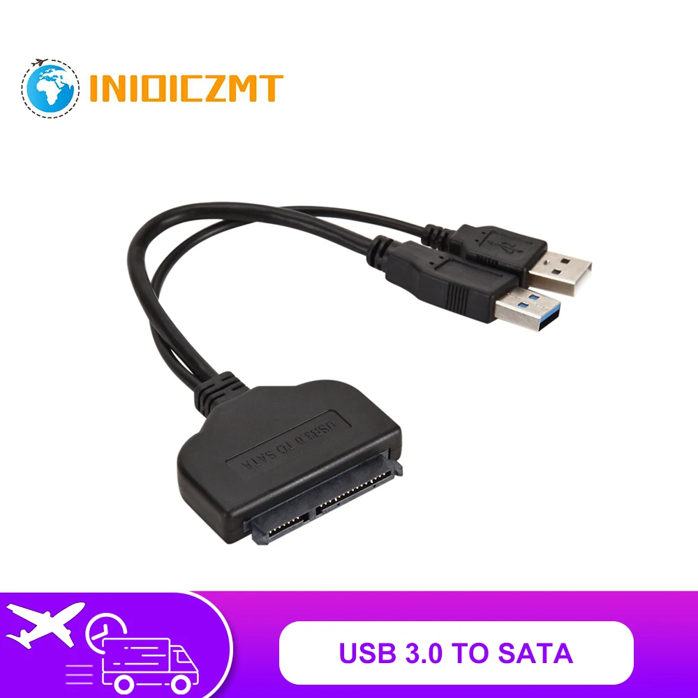 

USB 3.0 To SATA 22 Pin Adapter for 2.5 Inch HDD SSD High Quality USB 3.0 To SATA External Power Hard Disk Drive Converter Cable