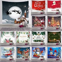 tapestry wall hanging christmas decorations for home party art santa background cloth living room bedroom new year xmas gift
