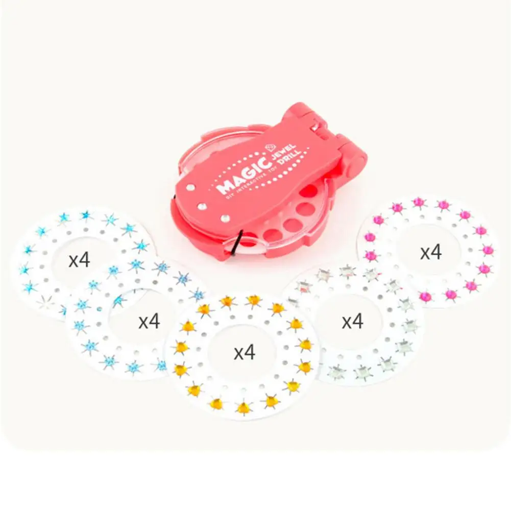 Детский инструмент для укладки волос с самоклеящимися 20 драгоценными камнями и