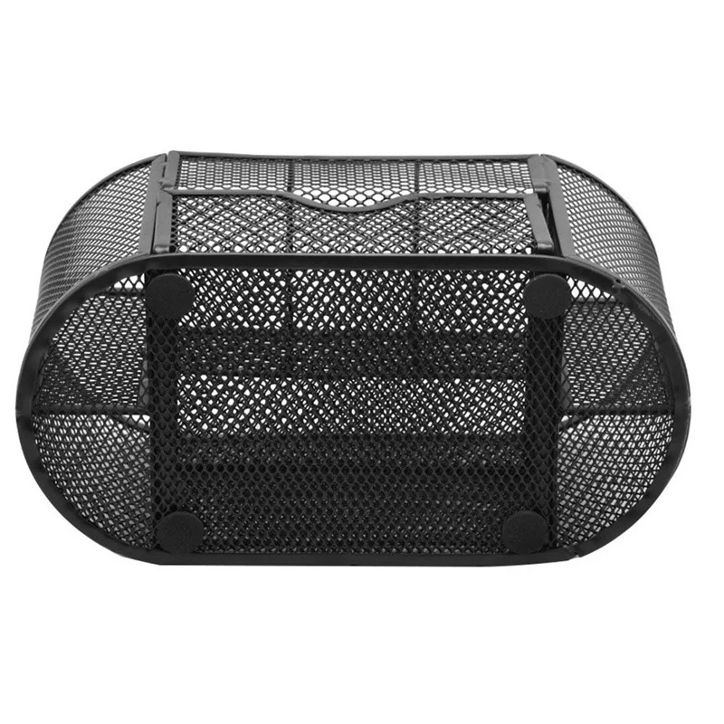 

2020 Metal Desk Organizer Combination Mesh Desktop Pencil Pen Badge Holder Storage Box Stationery Ruler Office School Supplies
