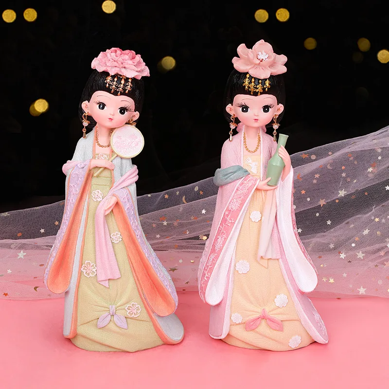 Древняя китайская Династия Тан кукольные украшения Ретро домашний декор