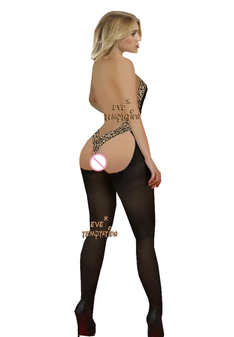 Сексуальное леопардовое шелковое нижнее белье прозрачное женское кружевное с