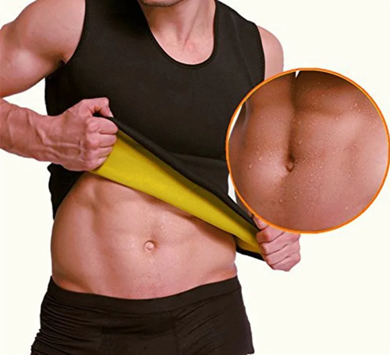 

Compression Shapers Men Slimming Waist Trainers Sauna Sweat Vest Neoprene Body Shaper Corset Belt Shapewear Slim Top Tank