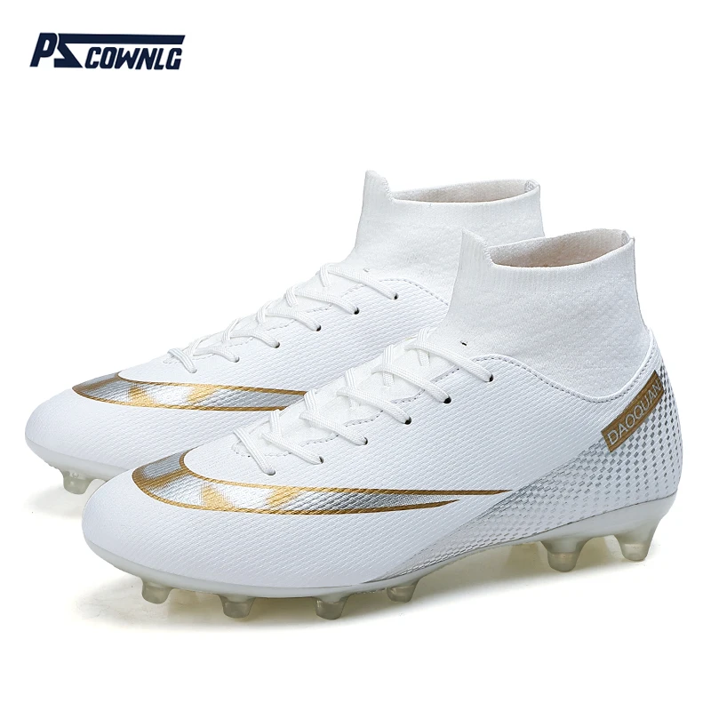 

Pscownlg Mens Soccer Cleats High Ankle Football Shoes Long Spikes Outdoor Soccer Traing Boots For Men Women Soccer Shoes