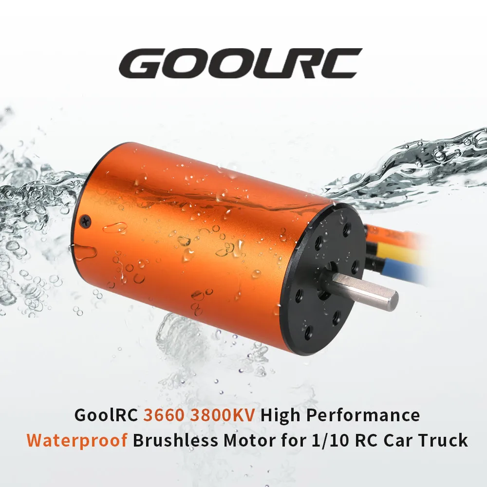 GoolRC 3660 3800KV водонепроницаемый бесщеточный двигатель для 1/10 RC Car Truck Crawler |