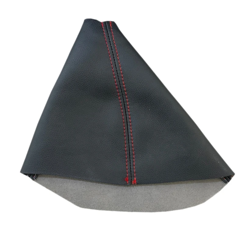 

For-Hummer H3 2005-2011 Car Automatic Shift Boot Shift Dust Cover Leather Gear Shift Cover Red Stitch
