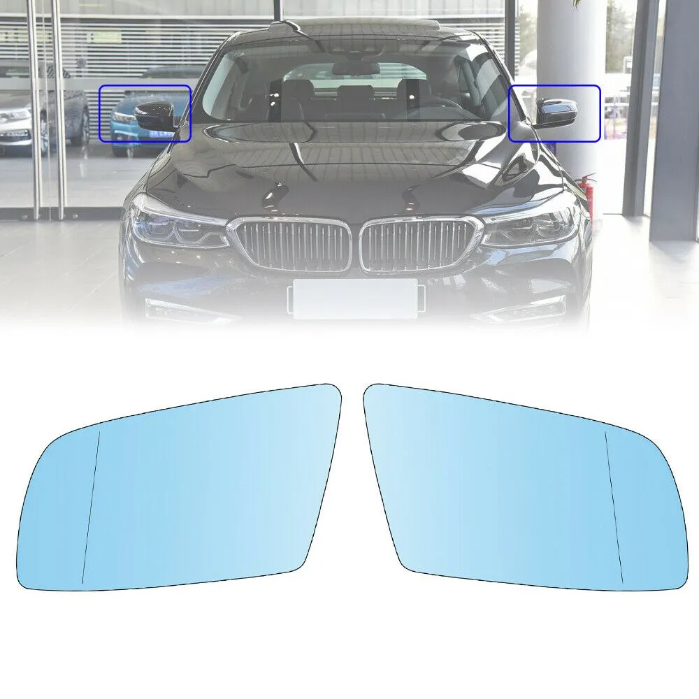 Artudatech левая и правая пара синих боковых очков для двери с подогревом BMW 5-series E60 E61 -