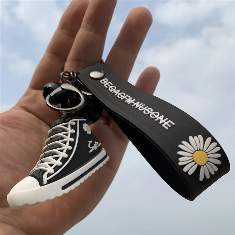 

KPOP Co-branded Little Daisy Keychain PMO Mobile Phone Pendant Canvas Shoes G-DRAGON Key Chain GD Peripheral Hot Sale