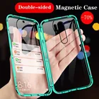 Магнитный металлический чехол для Xiaomi Redmi K20, Note 9S, 8, 7, 9, 8T, 9A, 9C, Mi Note 10, 10T, CC9, 9T Pro Lite, POCO X3 NFC, 360