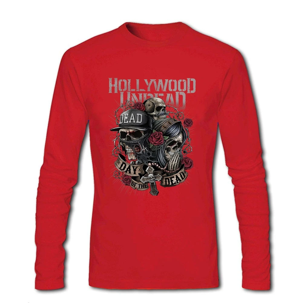 Футболка Hollywood Undead мужская хлопковая с длинным рукавом и круглым вырезом |