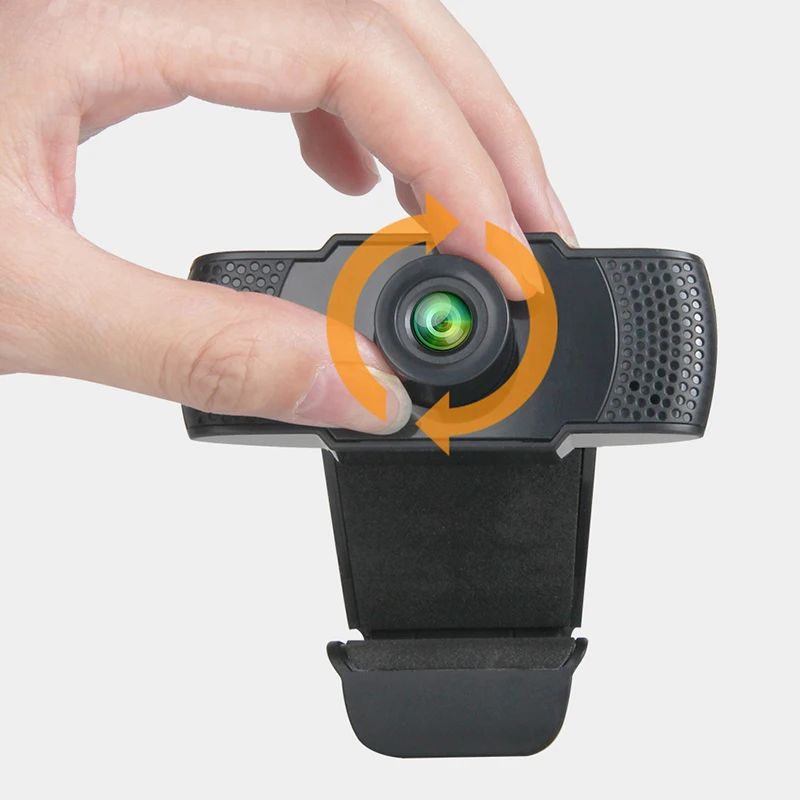 Веб камера HD 1080P для компьютера веб ПК с микрофоном вращающиеся камеры прямой