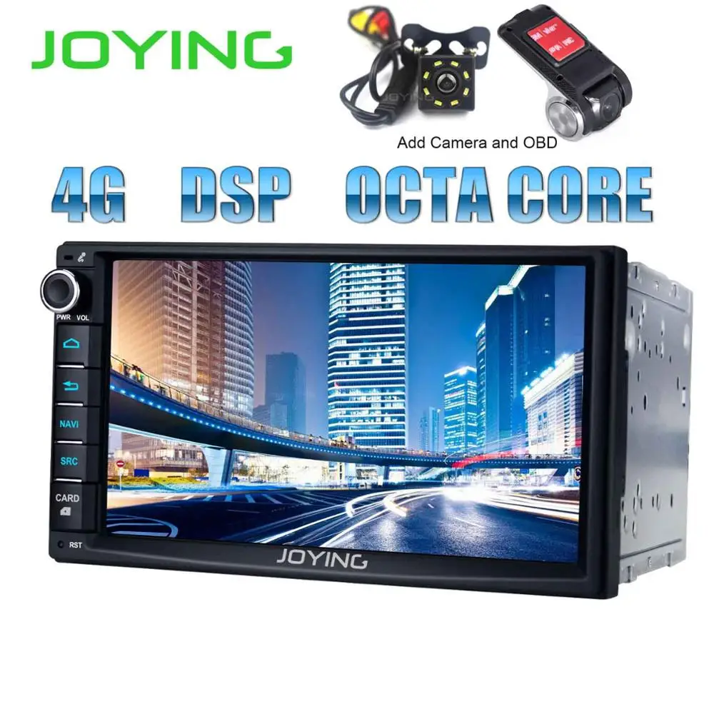 Add Camera DVR Двойной 2Din " Восьмиядерный 4 Гб+ 64 Гб головное устройство Android 8,1 Универсальное автомобильное радио стерео музыкальный плеер Встроенный 4G модуль DSP Carplay - Цвет: Add Camera DVR