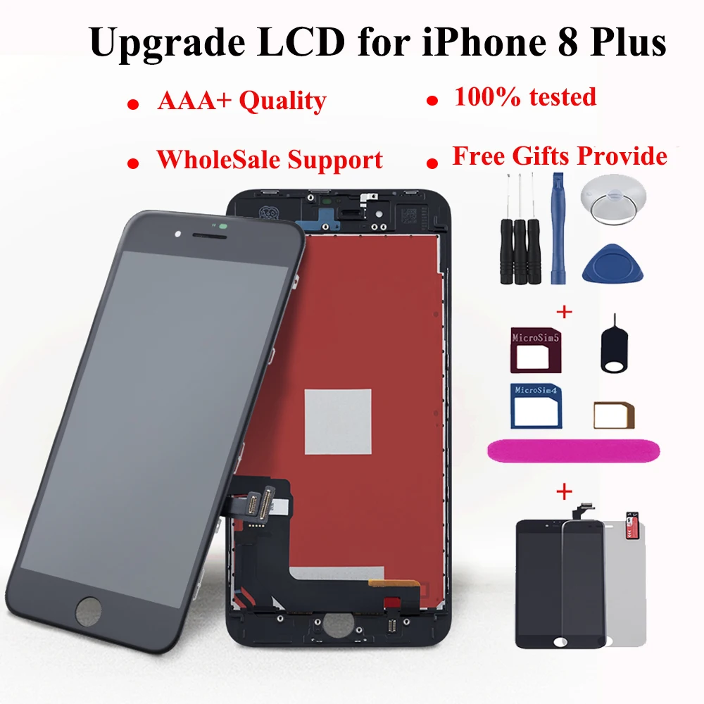 ЖК-дисплей для iPhone 6s 7 8 plus сенсорный экран дигитайзер сменный мобильный телефон