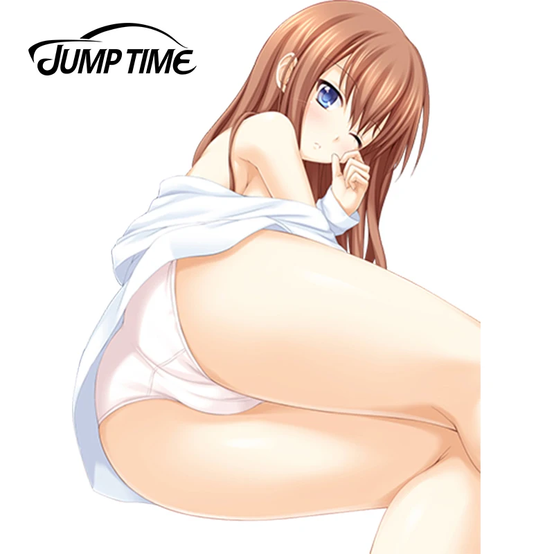 JumpTime 13 см x 9 6 сексуальные автомобильные Стикеры аниме Steins Gate Makise Kurisu Рендер винил