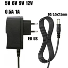 DC трансформатор питания зарядное устройство 5 v 6 v 8 v 9 v10 v 12 v 15 v 0.5A 1A 2A 3A Универсальный адаптер питания для освещения светодиодные полосы лампы