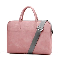 synthetic leather handbag for laptop modern suitable for macbook air 13 14 15 15 6 and 17 3 inches laptop and raincoat