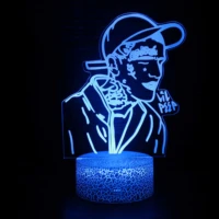 american rapper lil peep led night light for home decoration colorful nightlight gift for fans dropshipping 3d lamp celebrity