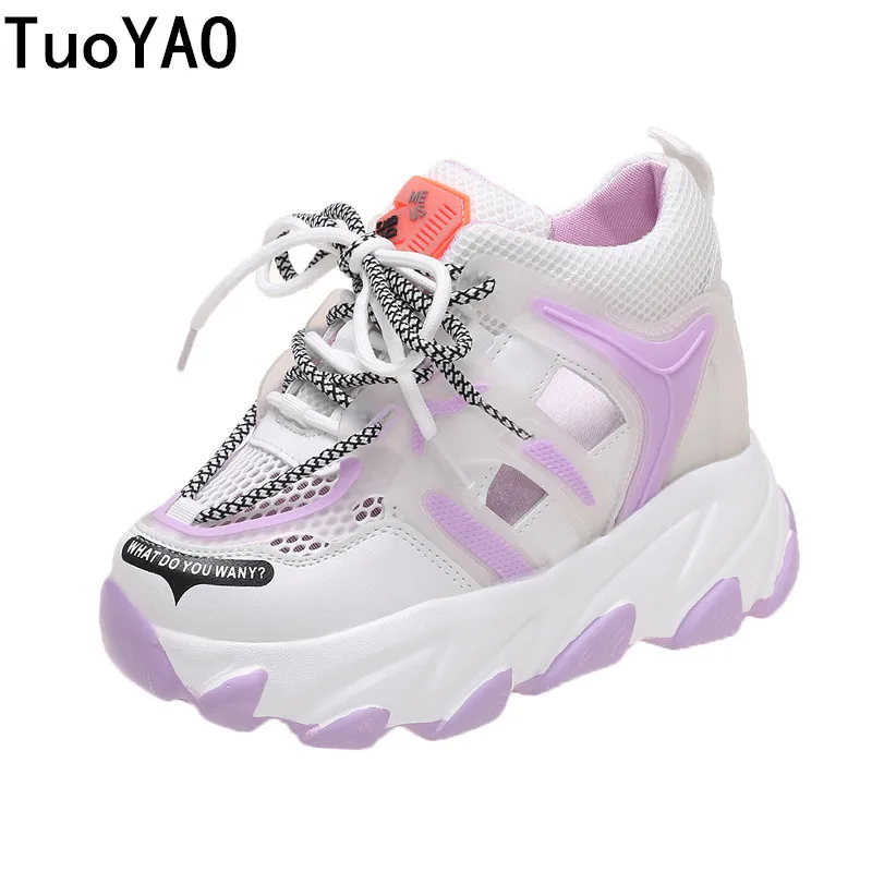 

Height Increasing Chunky Sneakers Women Platform Shoes New Fashion Breathable Sport 2021 Designer Sneakers Woman Basket Femme
